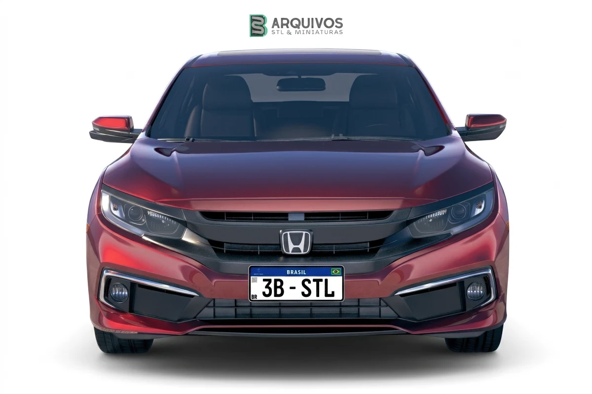 Modelo 3D STL - Honda Civic 2019 — foto 3